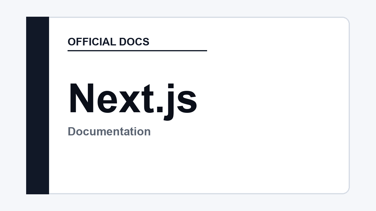 Next.js 16.2.9 官方文档